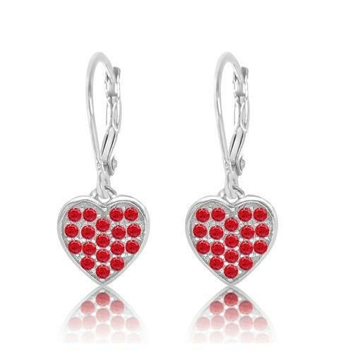 Classic Heart Leverback Earrings