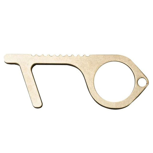 Safe Touch N Go Key Style Contact Less Assist Tool In Brass