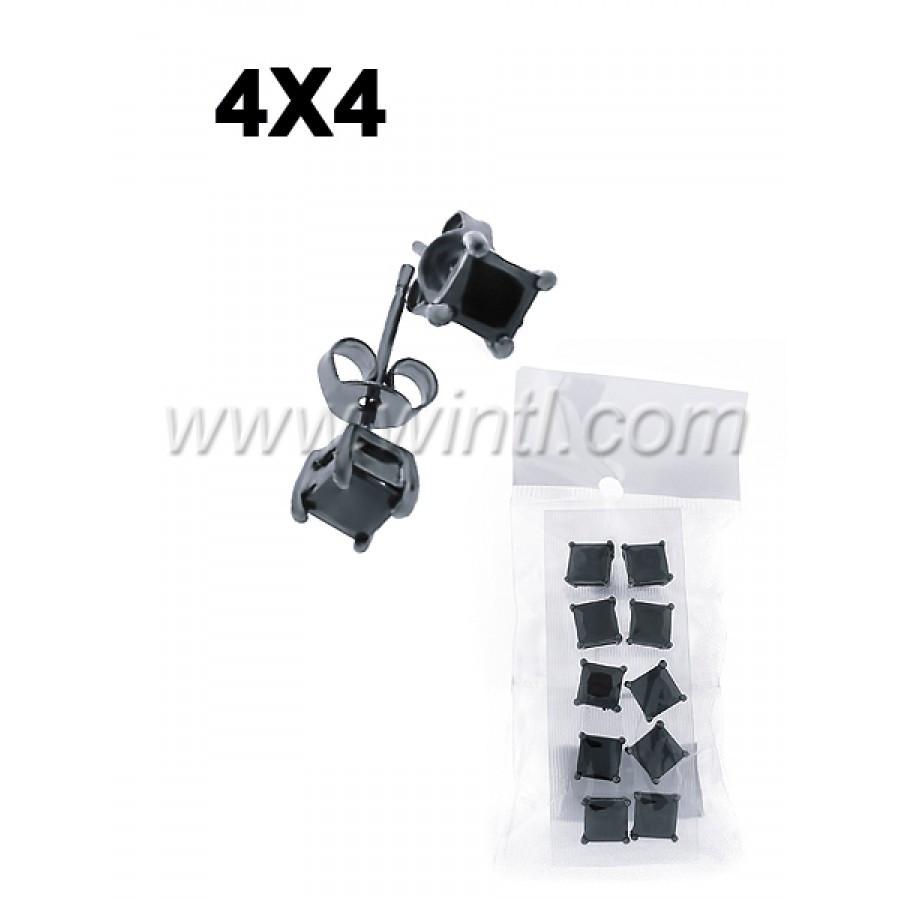 CZ diamond stud earrings