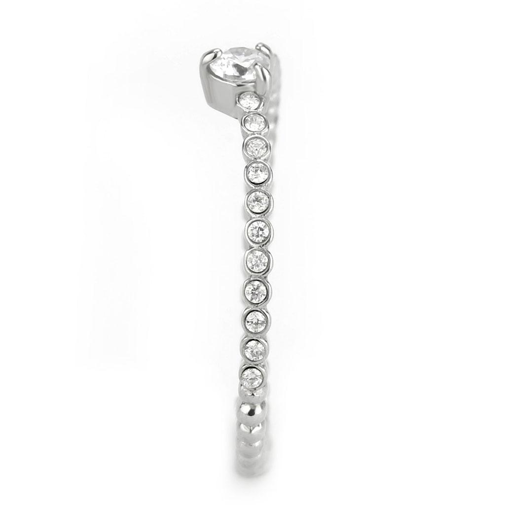DA343 No Plating Stainless Steel Ring with AAA