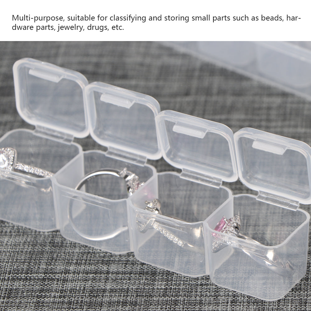 28pcs Grid transparent Storage Boxes Detachable