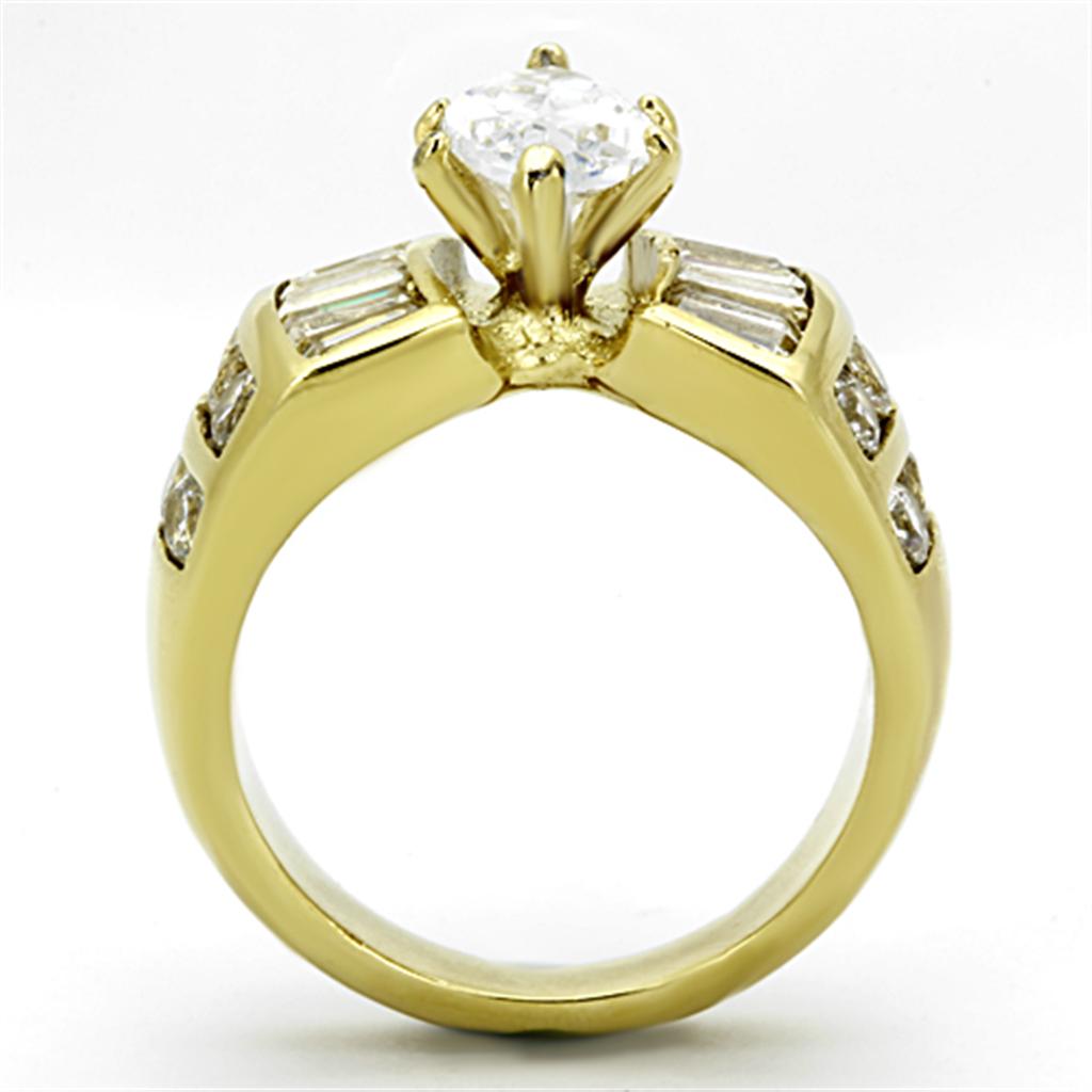 TK1235 IP Gold(Ion Plating) Stainless Steel Ring