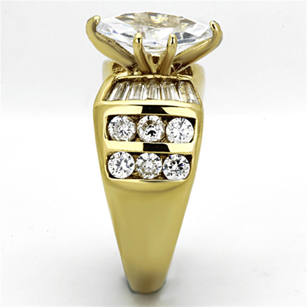 TK1235 IP Gold(Ion Plating) Stainless Steel Ring