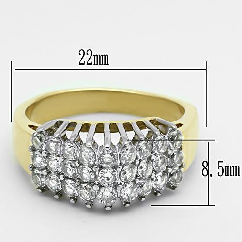 TK1376 Two-Tone IP Gold (Ion Plating) Stainless