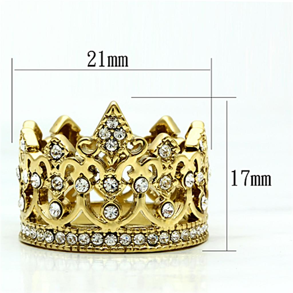 TK1507 IP Gold(Ion Plating) Stainless Steel Ring