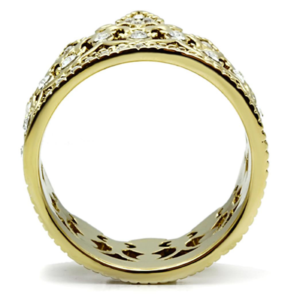 TK1507 IP Gold(Ion Plating) Stainless Steel Ring