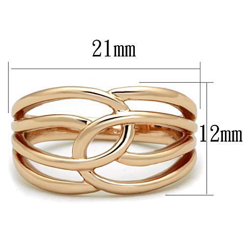 TK1696 IP Rose Gold(Ion Plating) Stainless Steel