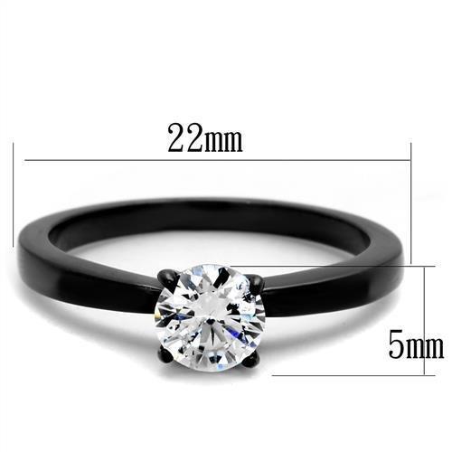 TK2013 IP Black(Ion Plating) Stainless Steel Ring