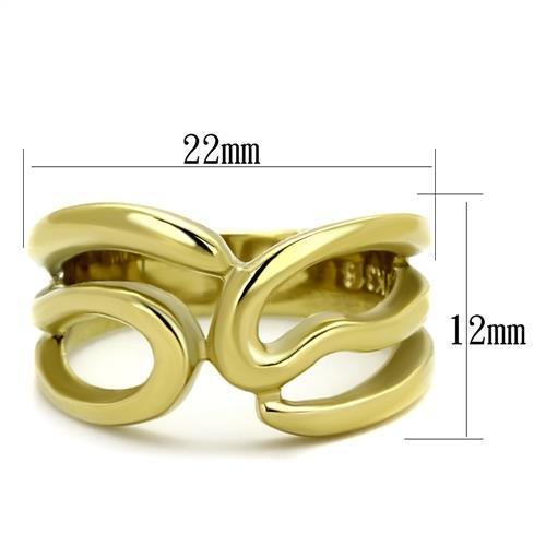 TK2036 IP Gold(Ion Plating) Stainless Steel Ring