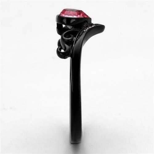 TK2192 IP Black(Ion Plating) Stainless Steel Ring