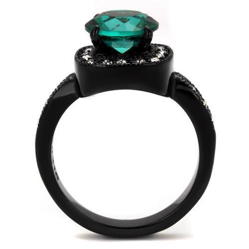 TK2209 IP Black(Ion Plating) Stainless Steel Ring
