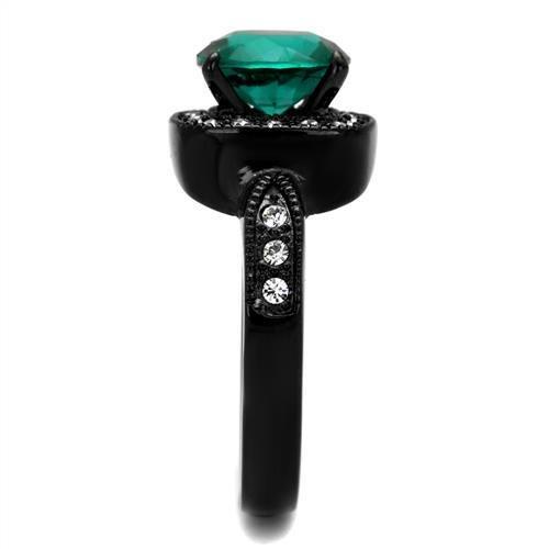 TK2209 IP Black(Ion Plating) Stainless Steel Ring