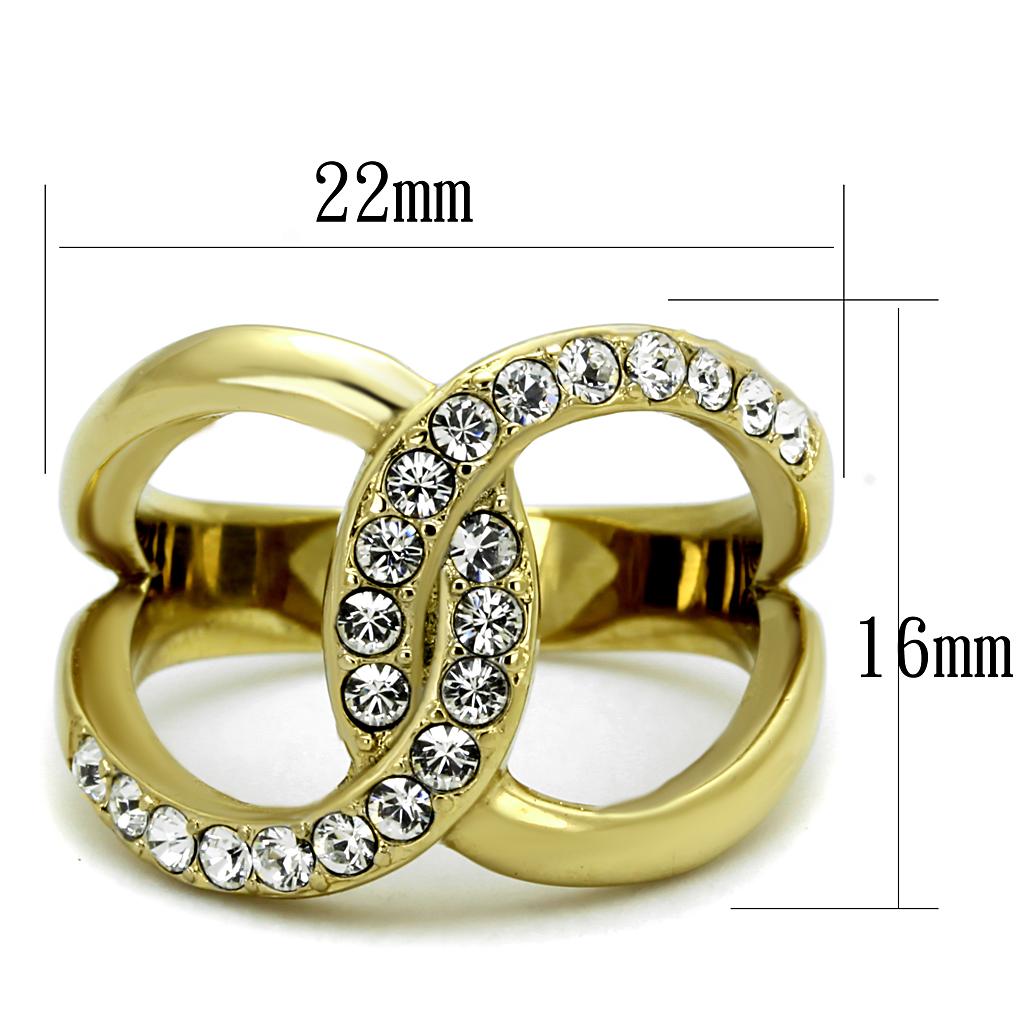 TK2253 Two-Tone IP Gold (Ion Plating) Stainless