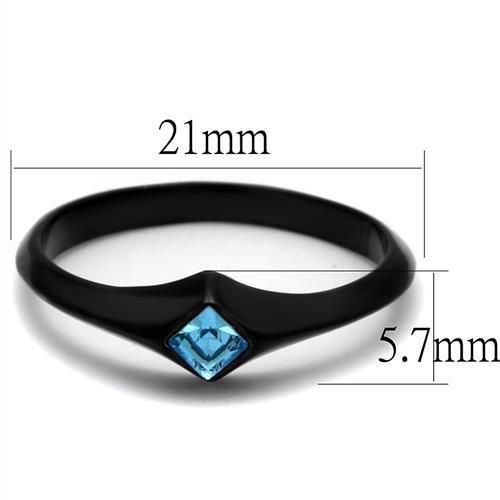 TK2284 IP Black(Ion Plating) Stainless Steel Ring