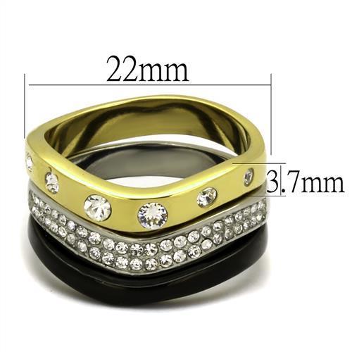 TK2299 IP Gold+ IP Black (Ion Plating) Stainless