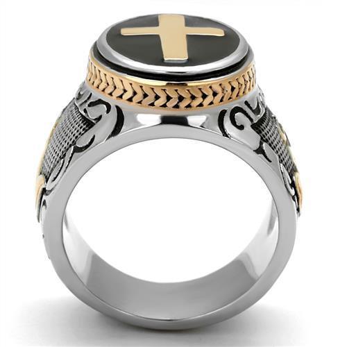 TK2623 Two-Tone IP Rose Gold Stainless Steel Ring