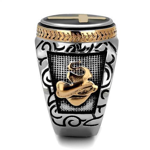 TK2623 Two-Tone IP Rose Gold Stainless Steel Ring