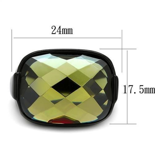 TK2639 IP Black(Ion Plating) Stainless Steel Ring