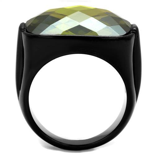 TK2639 IP Black(Ion Plating) Stainless Steel Ring