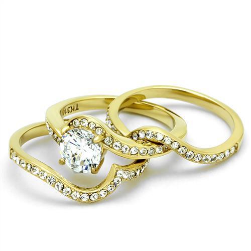 TK2742 IP Gold(Ion Plating) Stainless Steel Ring