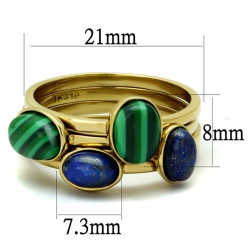 TK2905 IP Gold(Ion Plating) Stainless Steel Ring