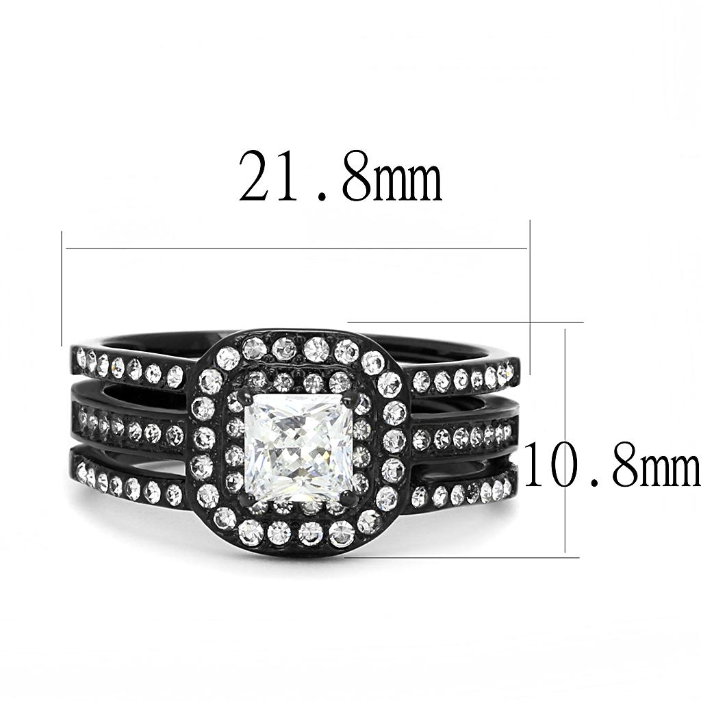 TK3048 IP Black(Ion Plating) Stainless Steel Ring