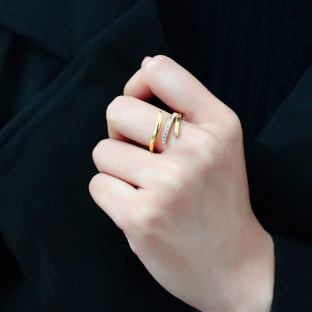TK3590 IP Gold(Ion Plating) Stainless Steel Ring