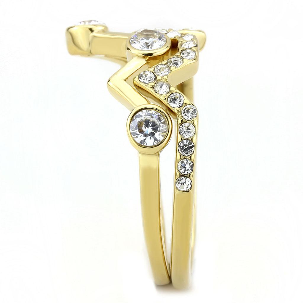 TK3596 IP Gold(Ion Plating) Stainless Steel Ring
