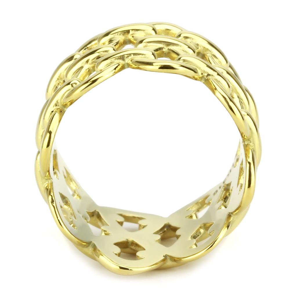 TK3716 IP Gold(Ion Plating) Stainless Steel Ring