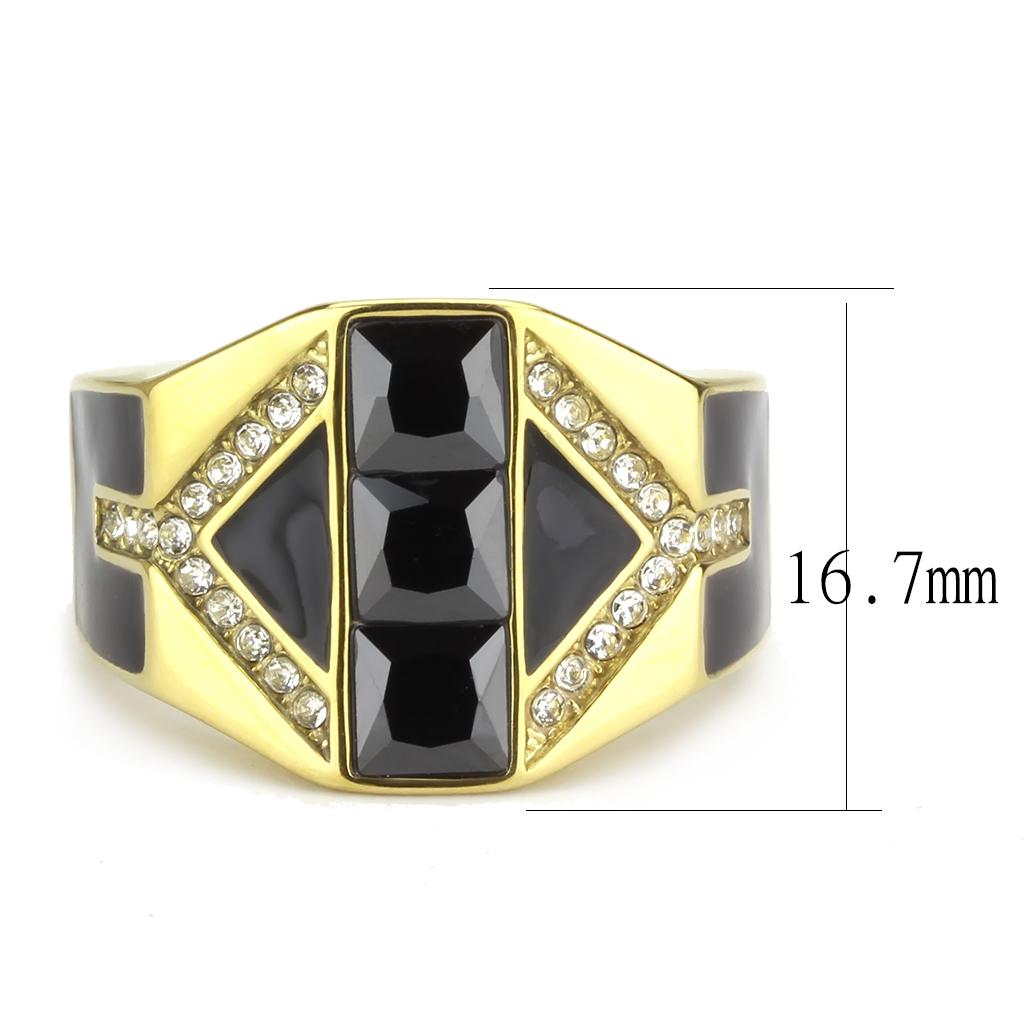TK3721 IP Gold(Ion Plating) Stainless Steel Ring