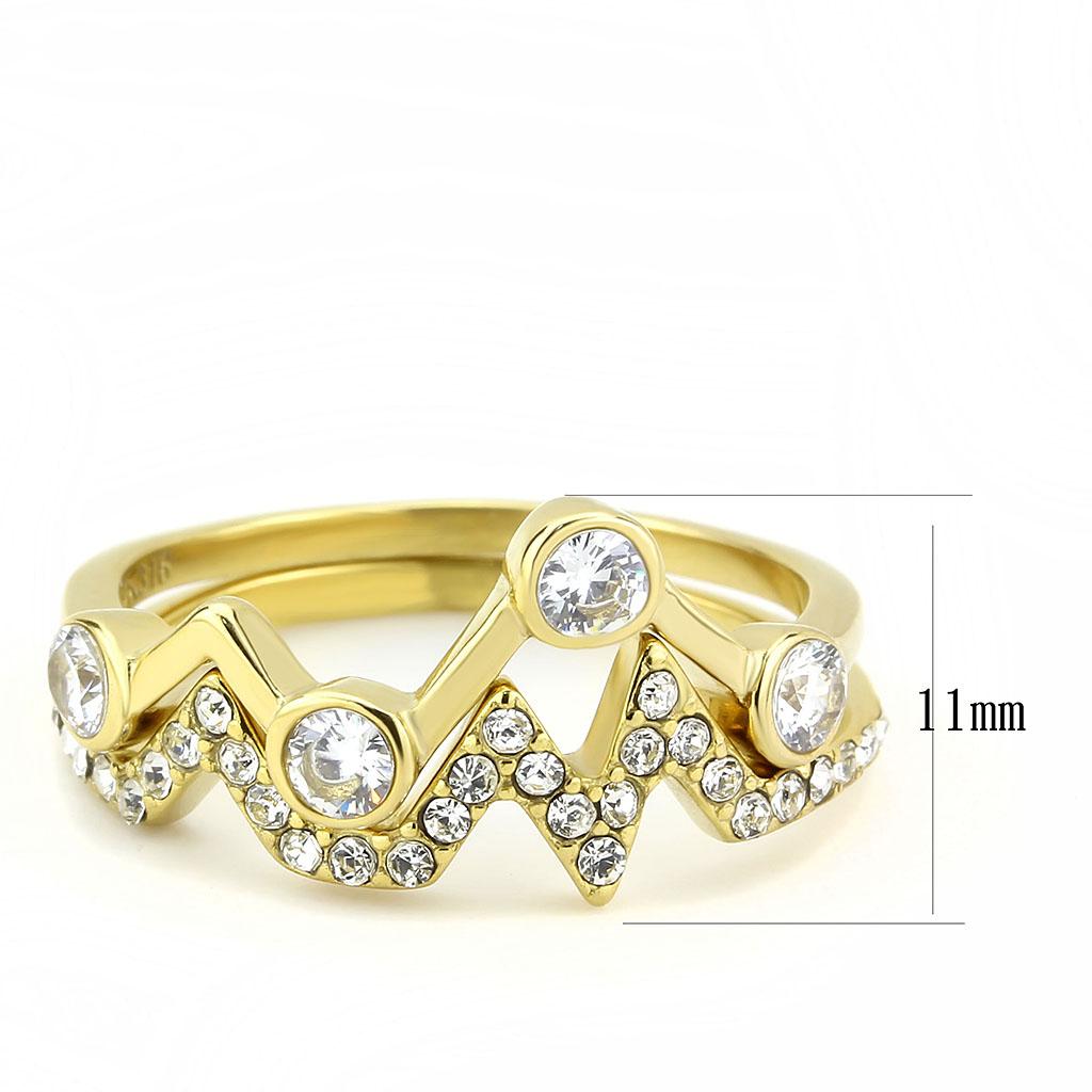 TK3596 IP Gold(Ion Plating) Stainless Steel Ring