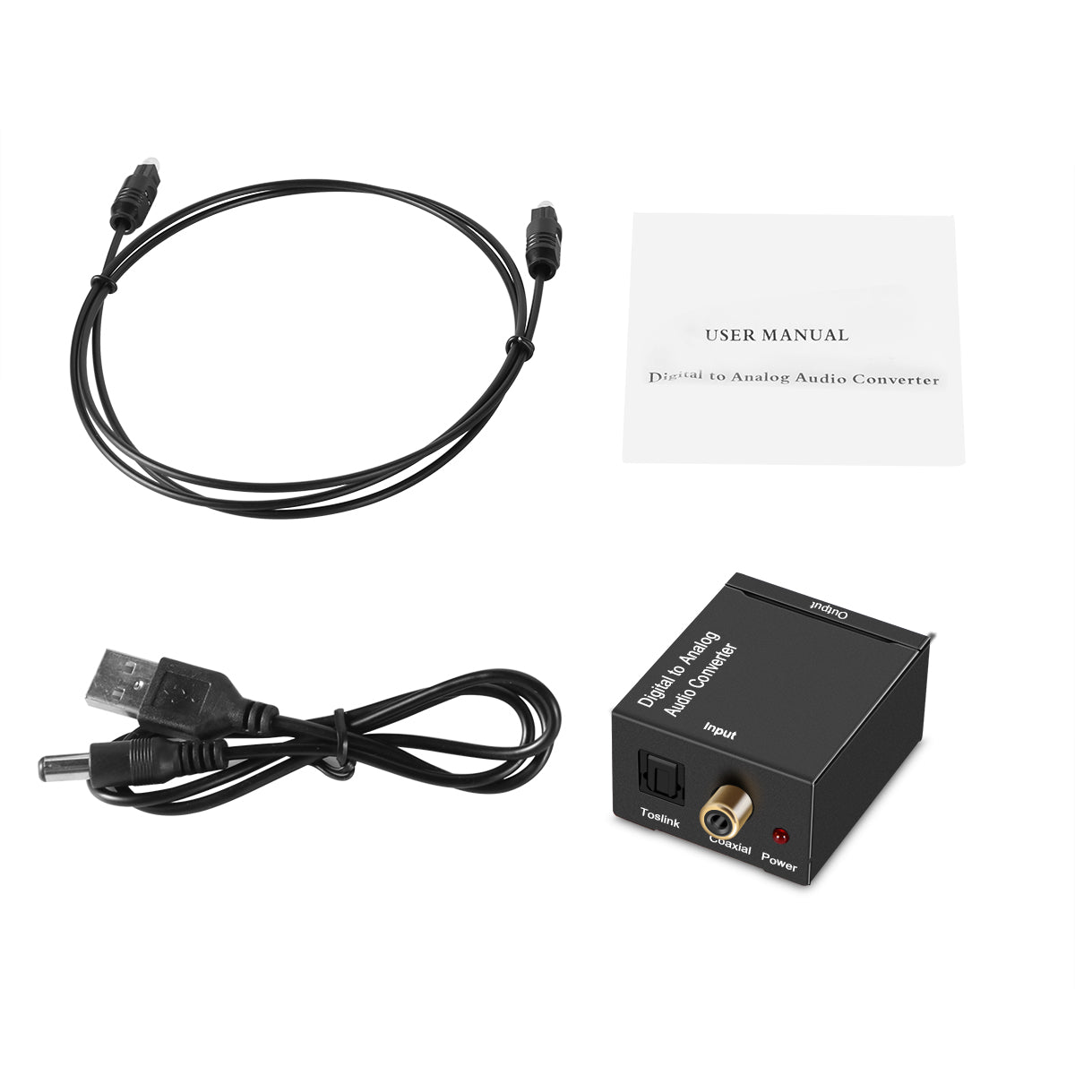 Digital to Analog Audio Converter Adapter