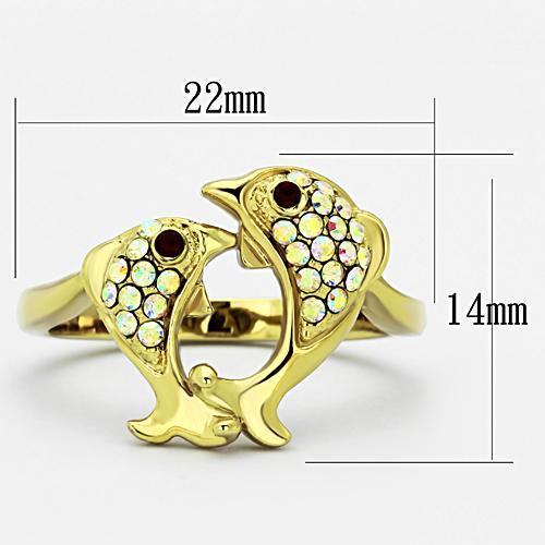 TK1023 IP Gold(Ion Plating) Stainless Steel Ring