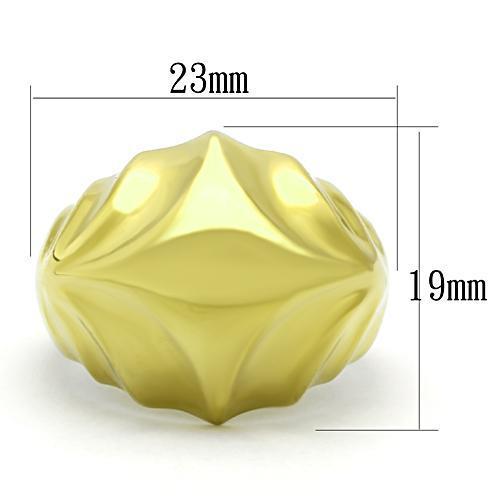 TK1026 IP Gold(Ion Plating) Stainless Steel Ring