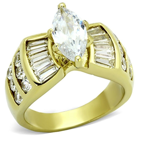 TK1235 IP Gold(Ion Plating) Stainless Steel Ring