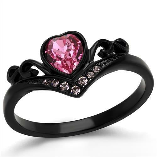 TK2192 IP Black(Ion Plating) Stainless Steel Ring