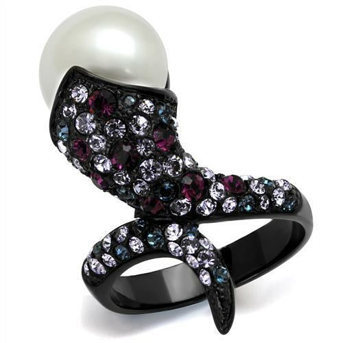 TK2203 IP Black(Ion Plating) Stainless Steel Ring