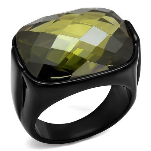 TK2639 IP Black(Ion Plating) Stainless Steel Ring