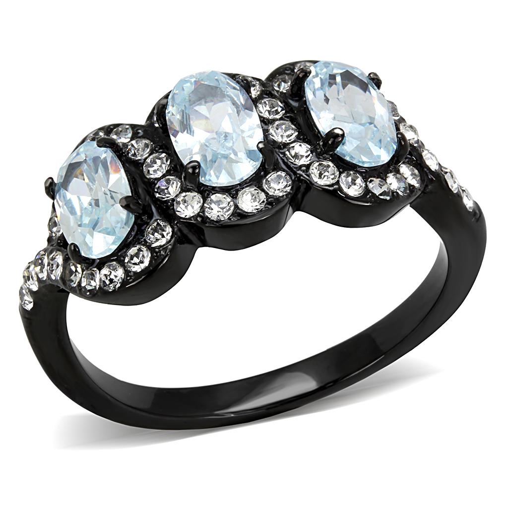 TK3050 IP Black(Ion Plating) Stainless Steel Ring