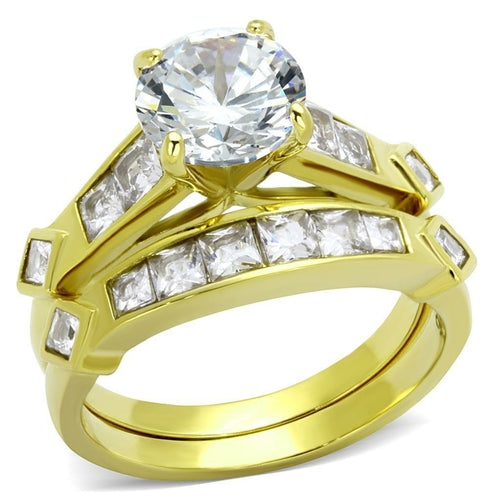 TK8X040 IP Gold(Ion Plating) Stainless Steel Ring