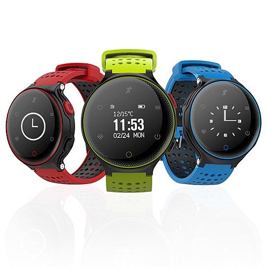 Smart Fit Sporty Waterproof Watch W/ Active Heart Rate and Blood