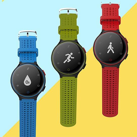 Smart Fit Sporty Waterproof Watch W/ Active Heart Rate and Blood