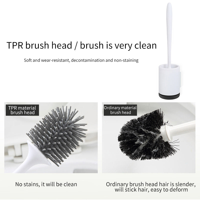 Free Punching Bathroom Floor Cleaning Head Brush