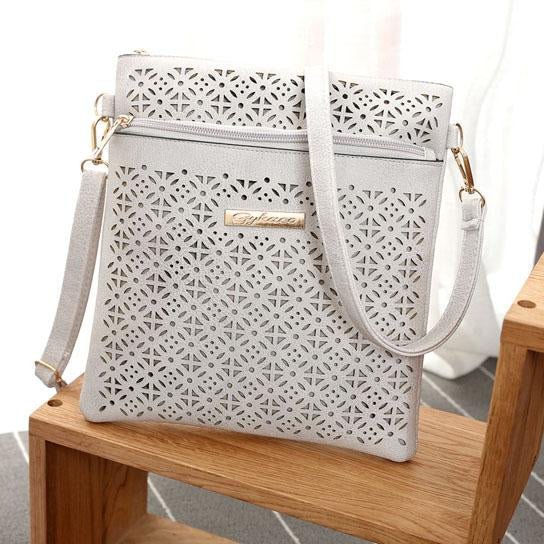 Blossomita Handbag With Cutout Flower Design