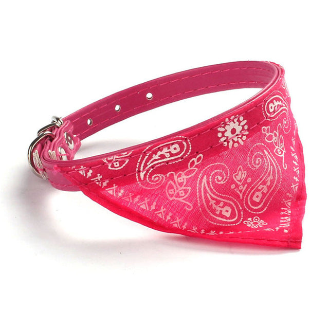 1PC small puppy pet collar with scarf Cut Dog Cat