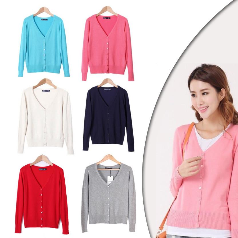 New Year Cardigans Long Sleeves Button Down Style