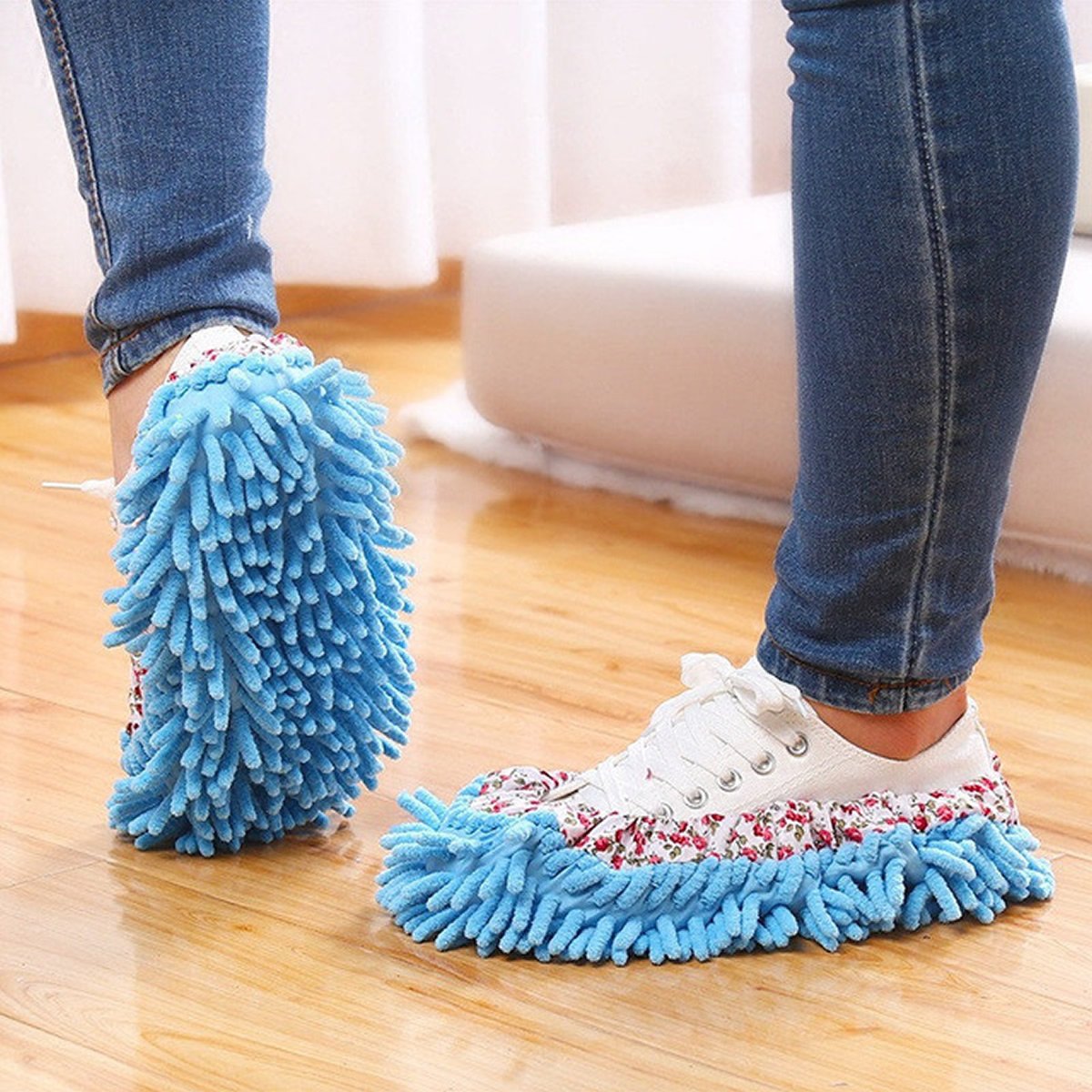 Lazy Maid Quick Mop Slip-On Slippers 3 prs / 6 pcs