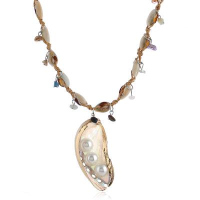 Nature's Delight Pearls In The Seashell Necklace
