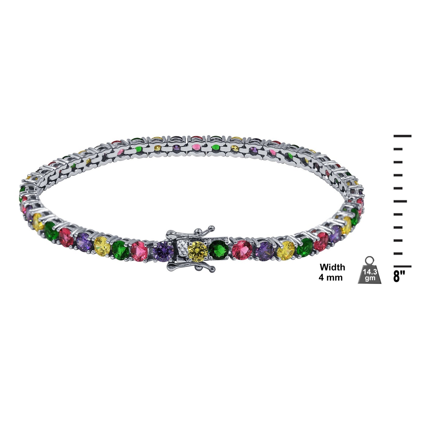 cz-multi color stone-bracelet-9605469