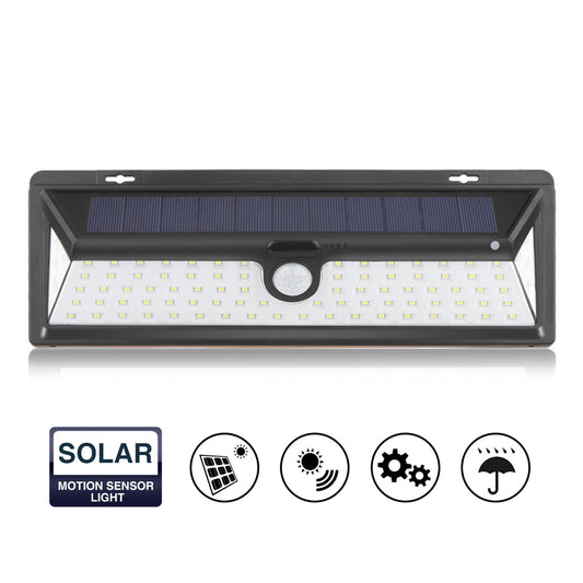 90-LED Solar Wall Lamp Infrared PIR Motion Sensor